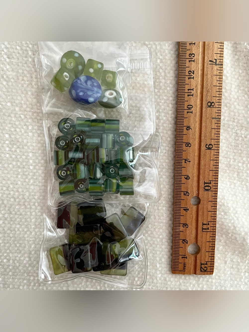 BEAD LOT - Assorted Wood Glass Stone Acrylic Shell for Jewelry & Crafts (530g) - Picture 4 of 10